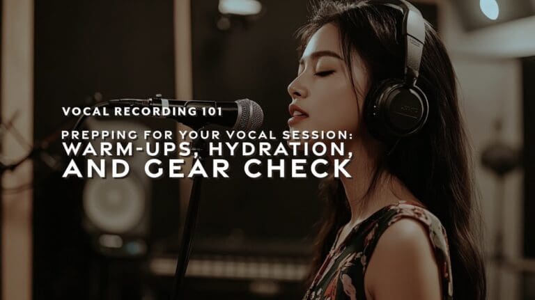Prepping for Your Vocal Session: Warm-Ups, Hydration, and Gear Check