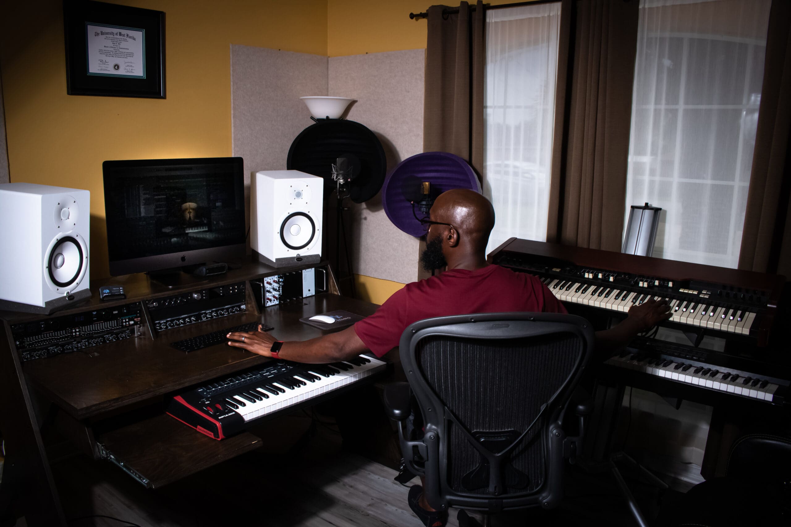 Vivid Tempo music production and recording space in Crestview Florida